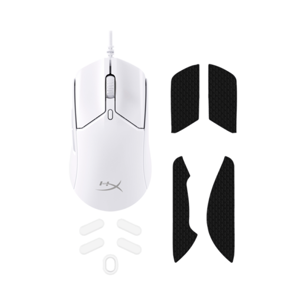 Mouse gamer usb 6n0a8aa hyperx pulsefire haste 2 26000dpi/6 bot/ rgb/ blanco
