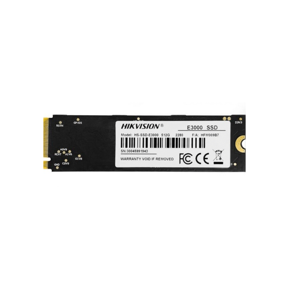 Ssd m.2 pcie 512gb hikvision nvme e3000 hs-ssd-e3000 512g 3500/1800