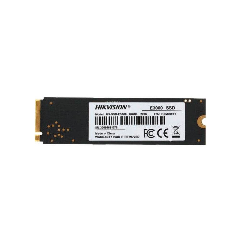 Ssd m.2 pcie 2tb hikvision nvme e3000 hs-ssd-e3000 2048g 3520/2900