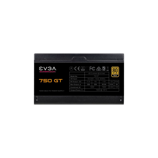 Fuente evga 750w supernova gt 80plus gold full modular 220-gt-0750-y1