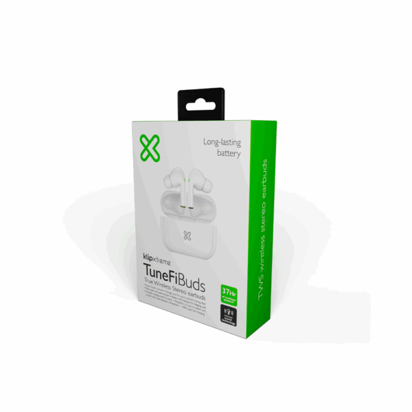 Auricular con microfono klip kte-050wh tunefibuds touch/tws/bt/wireless blanco - Imagen 2