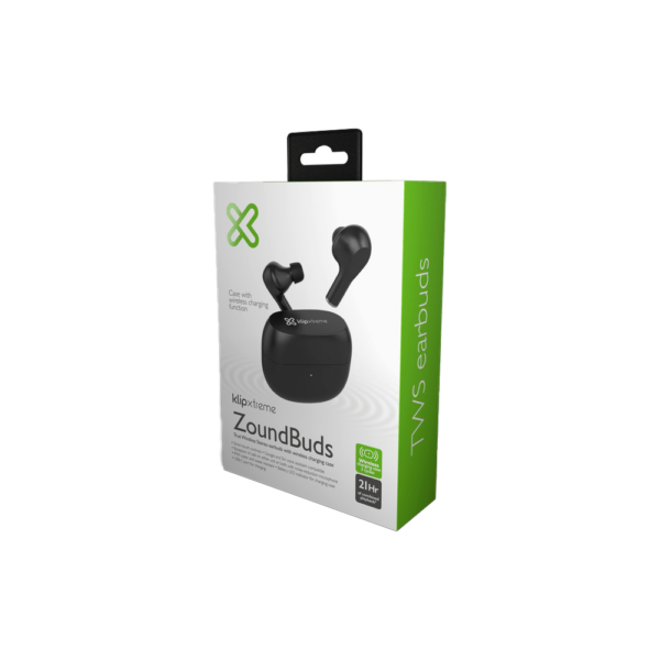 Auricular con microfono klip kte-250bk zoundbuds touch/tws/bt/wireless negro - Imagen 5