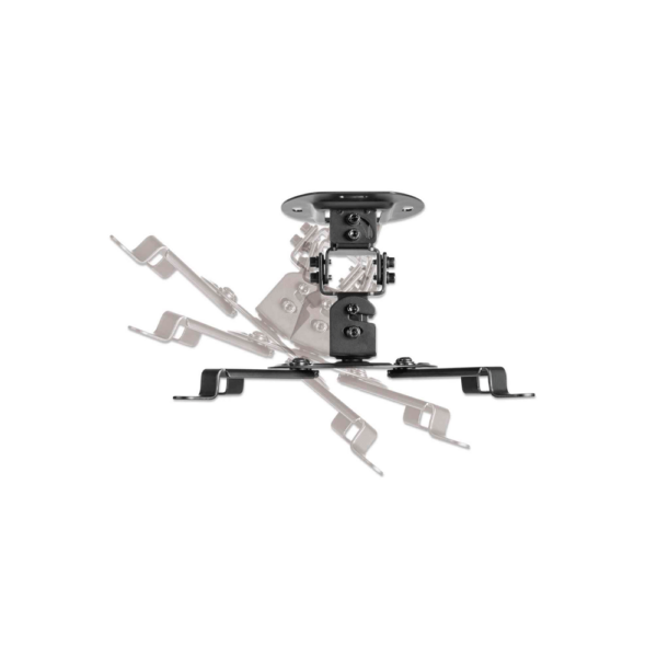 Soporte p/proyector 13.5 kg manhattan 461184 incl/gir 360/techo/negro
