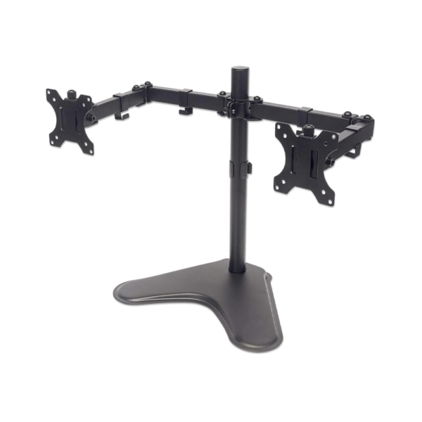 Soporte p/ 2 monitores 13" a 32" manhattan 8kg/art/incl 90°/gir/negro 461559