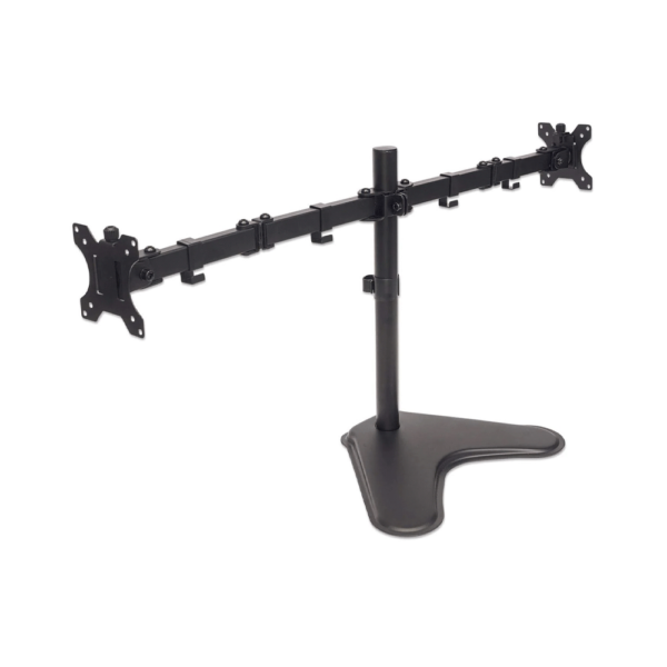 Soporte p/ 2 monitores 13" a 32" manhattan 8kg/art/incl 90°/gir/negro 461559
