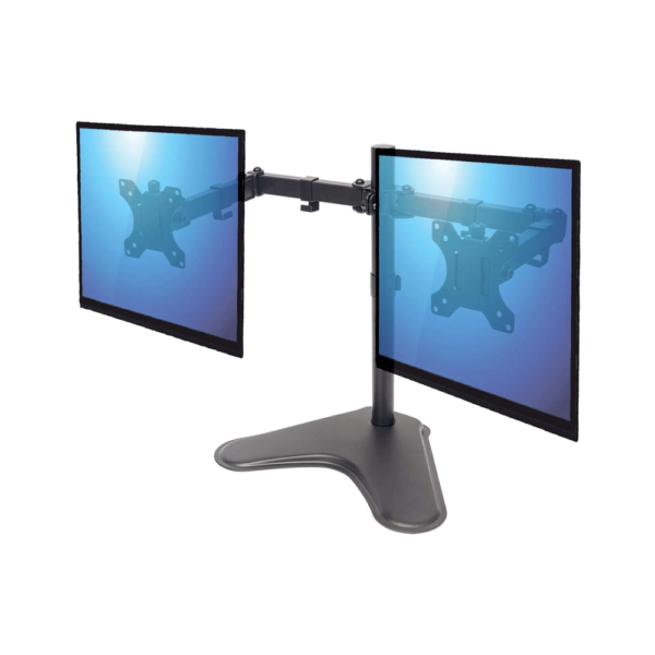 Soporte p/ 2 monitores 13" a 32" manhattan 8kg/art/incl 90°/gir/negro 461559