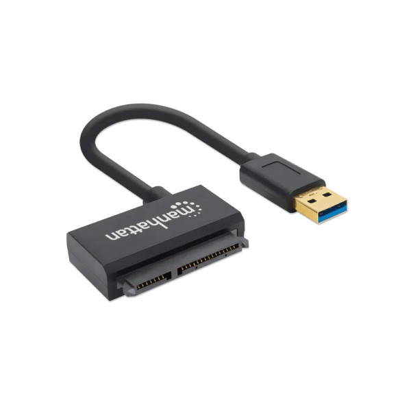 Adaptador usb-a/ sata 2,5" manhattan 5gbps/48bit negro 130424