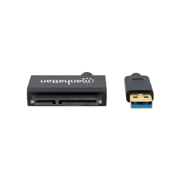 Adaptador usb-a/ sata 2,5" manhattan 5gbps/48bit negro 130424