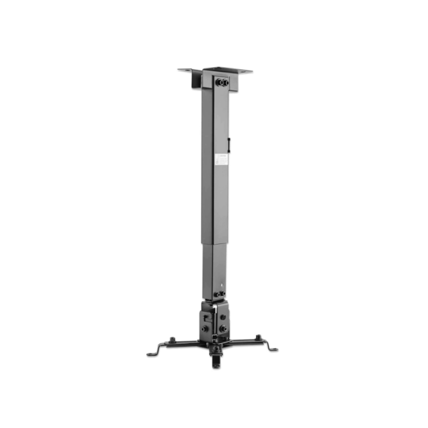 Soporte p/proyector 20kg manhattan 461207 incl/gir 360/techo/pared negro