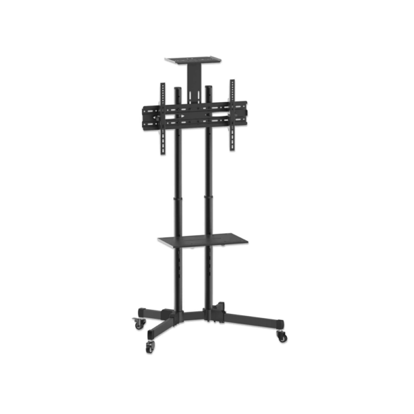 Soporte p/tv manhattan 461238 37" a 70" 40kg c/rueda inc/retrac negro