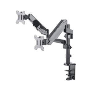 Soporte p/2mon manhattan 461597 17" a 32" 8kg incl 35°/giro 90° negro