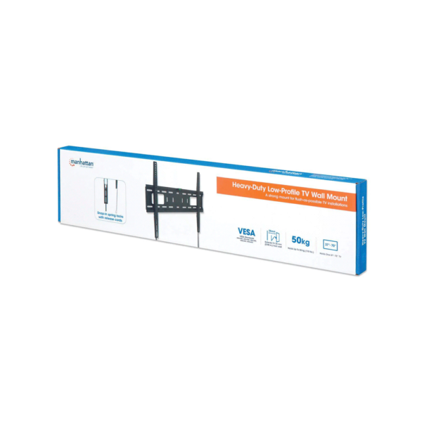 Soporte p/tv manhattan 461986 37" a 70" 50kg fijo negro