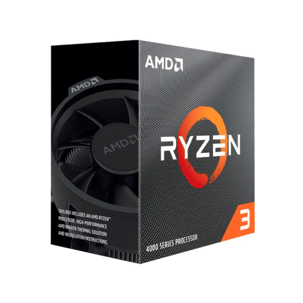 Procesador amd am4 ryzen 3 4100 3.8ghz/6mb c/cool 100-100000510box