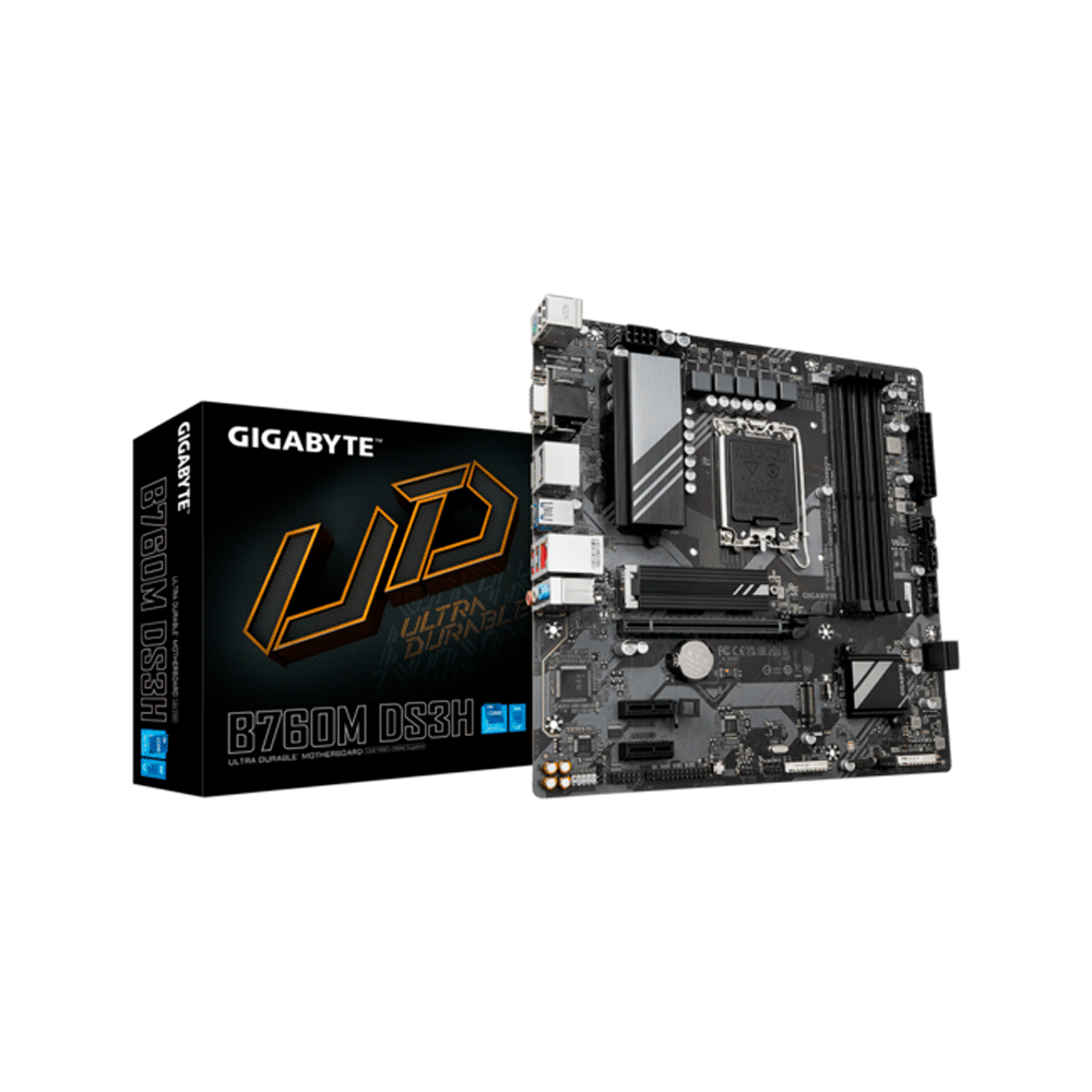 Placa madre gigabyte 1700 b760m ds3h v/s/r/hdmi/2dp/2m2/ddr5/usb3.2/matx