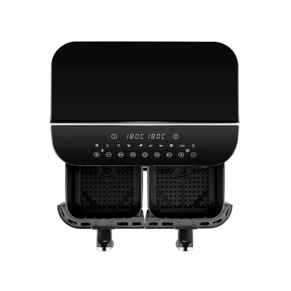 Freidora sin aceite multilaser go220 8l 2500w 220v 2 gavetas negro - Imagen 4