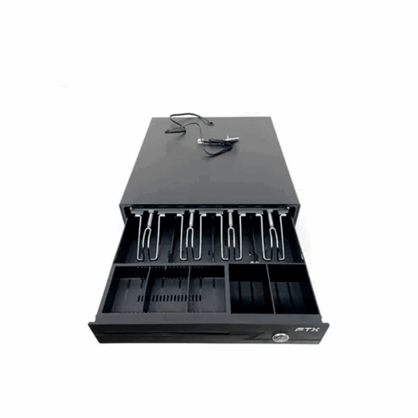 Caja de dinero ftx las-335 acero rj11/4b/5m/1r 335mm x 360mm x 80mm - Imagen 2