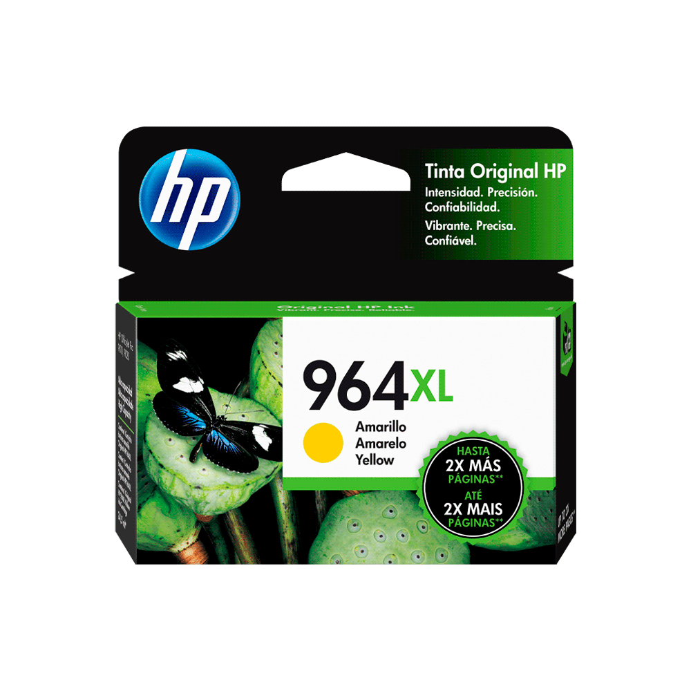 Tinta hp 964xl amarillo 3ja56al 22.9ml