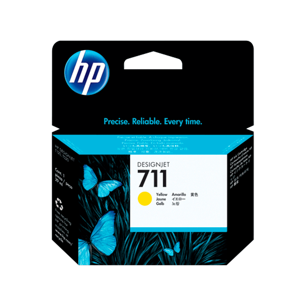 Tinta hp 711 amarillo cz132a 29ml