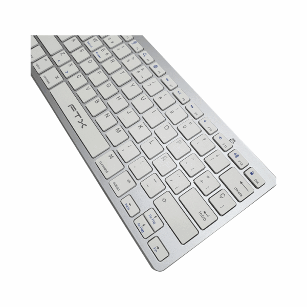 Teclado ftx bluetooth ftxb1000 ultra slim esp/plata - Imagen 3