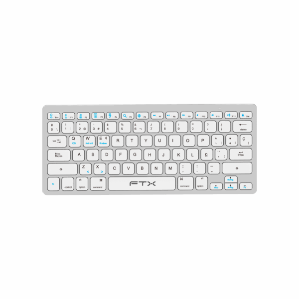 Teclado ftx bluetooth ftxb1000 ultra slim esp/plata