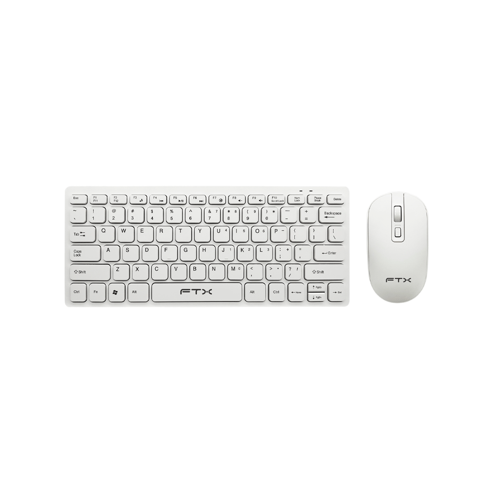 Teclado + mouse ftx wireless ftxgk03 esp/blanco
