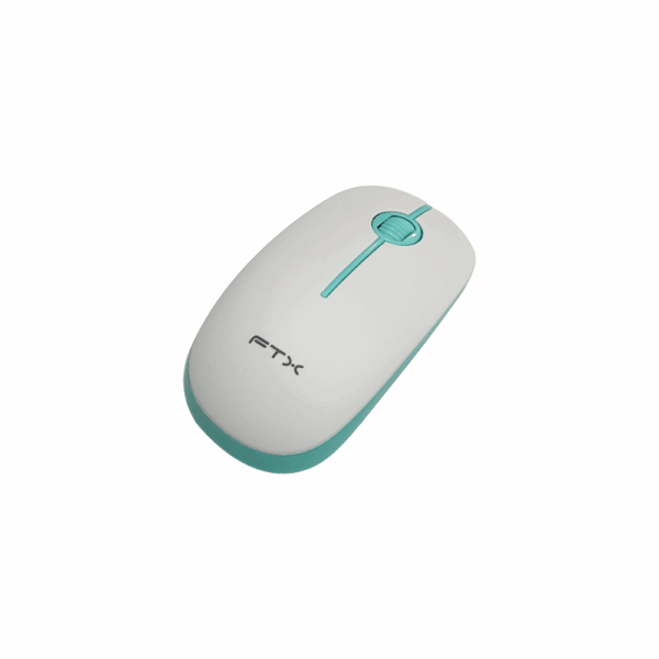 Teclado + mouse ftx wireless ftxgk600 numerico/español blanco/verde - Imagen 4