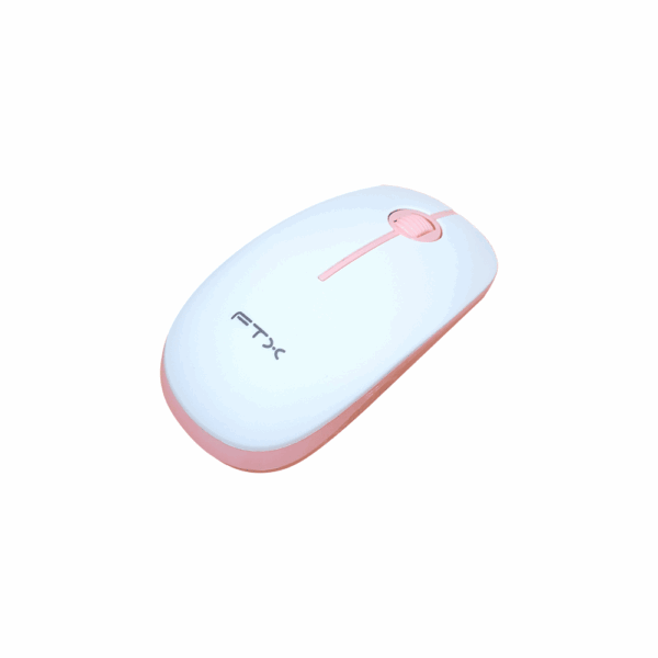 Teclado + mouse ftx wireless ftxgk600 numerico/español blanco/rosa - Imagen 4