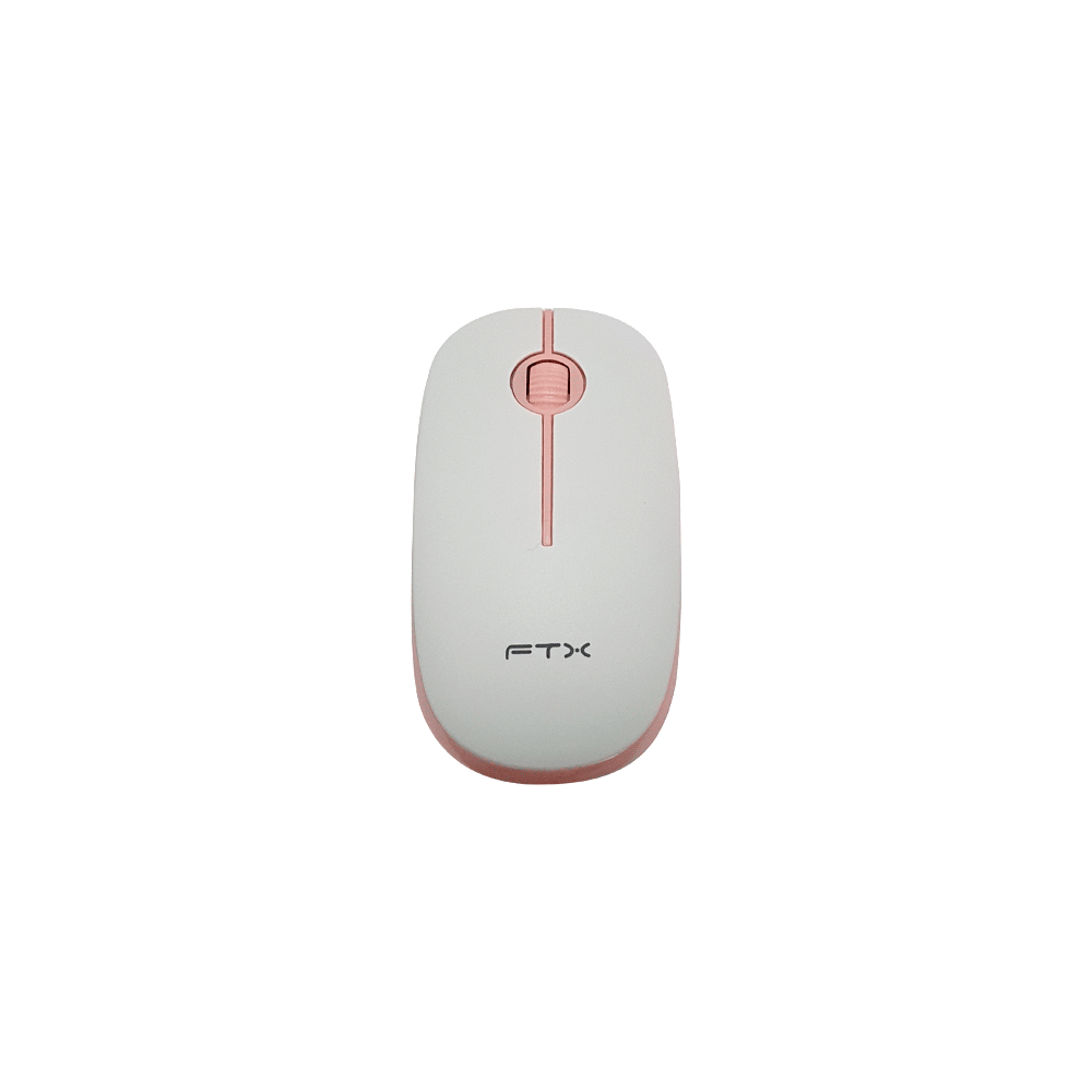 Teclado + mouse ftx wireless ftxgk600 numerico/portugues blanco/rosa - Imagen 3