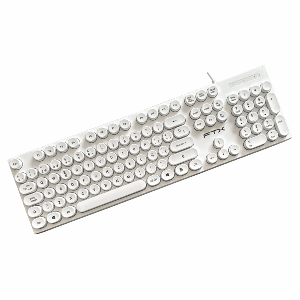 Teclado ftx usb ftxk22 numerico/español/pop/blanco - Imagen 2