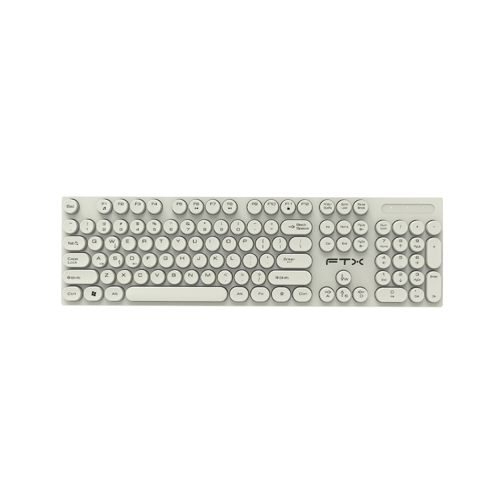 Teclado ftx usb ftxk22 numerico/español/pop/blanco