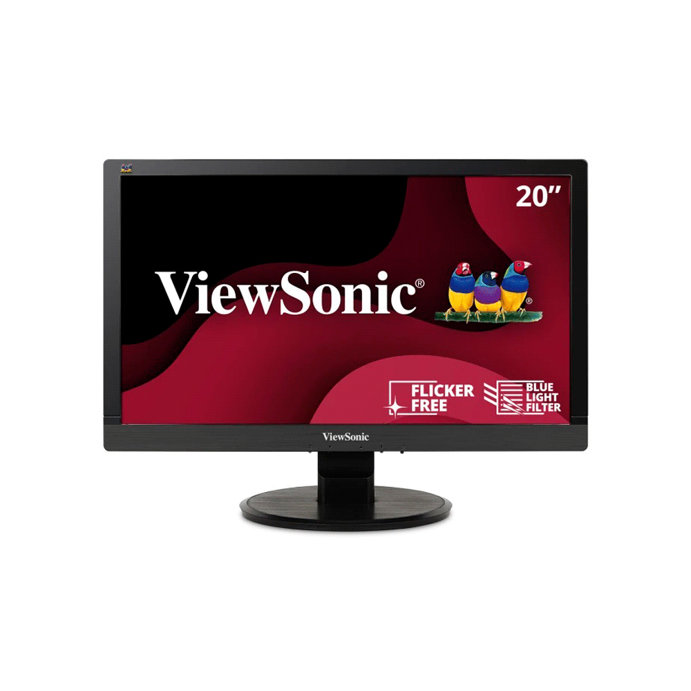 Monitor 20" viewsonic va2055sm fhd vga/dvi-d/25ms/negro/bivolt