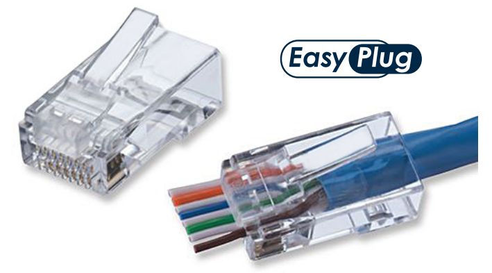 Conector rj45 easy plug cat6